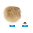 thumbnail image 3 of Unique Bargains Fluffy Soft Faux Fur Pom Poms for Hats with Snap Button, Khaki 12Pack, 3 of 7