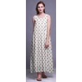 thumbnail image 4 of Bimba Robe de Nuit en Rayonne pour Femmes Maxi Imprimée Tenue de Sommeil Robe de Nuit-TP, 4 of 5