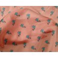 thumbnail image 4 of oneOone Silk Tabby Fabric Floral Block Printed Craft Fabric BTY 42 Inch Wide, 4 of 4