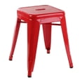 thumbnail image 3 of Mini chaise de style Tolix Plata Décor Import Inc en rouge, 3 of 3