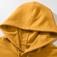 thumbnail image 3 of Yuyuzo Mens Hoodies Solid Color Long Sleeve Fashion Pullover Tops Drawstring Sweatshirt with Pocket, 3 of 6
