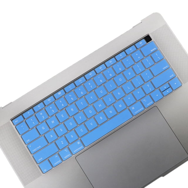maytalsory Keyboard Cover Laptop Waterproof Dustproof Keyboard Silicone Film Replacement for Macbook Air, Half-transparent, Blue