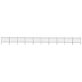 thumbnail image 1 of vidaXL Garden Fence with Hoop Top Steel 17x1.2 m Black, 1 of 4