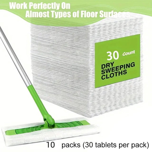 BUYISI Dry Sweeping Cloths Pads Disposable Duster Mop For Floor Mopping Cleaning B