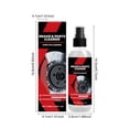 thumbnail image 2 of Red Car Brake Hub Cleaner 100Ml Fast Acting Spray For Daily Removal Of Grease Dust Sticky Residues On Wheel Hubs, 2 of 9