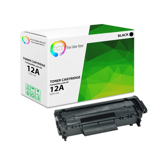 TCT Premium Compatible Toner Cartridge Replacement for HP 12A Q2612A Black Works with HP Laserjet 1010 1012 1015 1018 1020 1022 3015 3020 3030 3050 3055 Printers (2,000 Pages)
