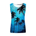 thumbnail image 4 of lSLJS Women Floral Printing Tank Round-Neck Sleeveless Block Tunic Tee Tops, Womens Tank Tops, 4 of 5