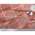 thumbnail image 3 of Soimoi polyester Crepe Fabric Floral Mandala Printed Craft Fabric by the Yard 42 Inch Wide, 3 of 3