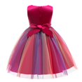 thumbnail image 2 of MesaSe Robe Formelle pour Enfants à Fleurs et Sequins Col Sans Manches une Pièce Rouge 7-8 Ans, 2 of 3