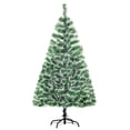 thumbnail image 1 of HOMCOM 5FT Indoor Christmas Tree Artificial Decor Xmas Gift w/ Metal Stand, 1 of 10