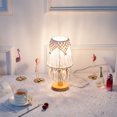 thumbnail image 3 of Macrame Lamp Shade Boho Decor Light Shade for Table Lamp of E27 Light Bulb Adapter Modern Handmade Woven Light Cover for Bedroom Living Room Dorm Office, 3 of 5