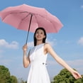 thumbnail image 4 of Tri Fold Black Folding Umbrella for Sun and Rainy Weather Use, 4 of 4