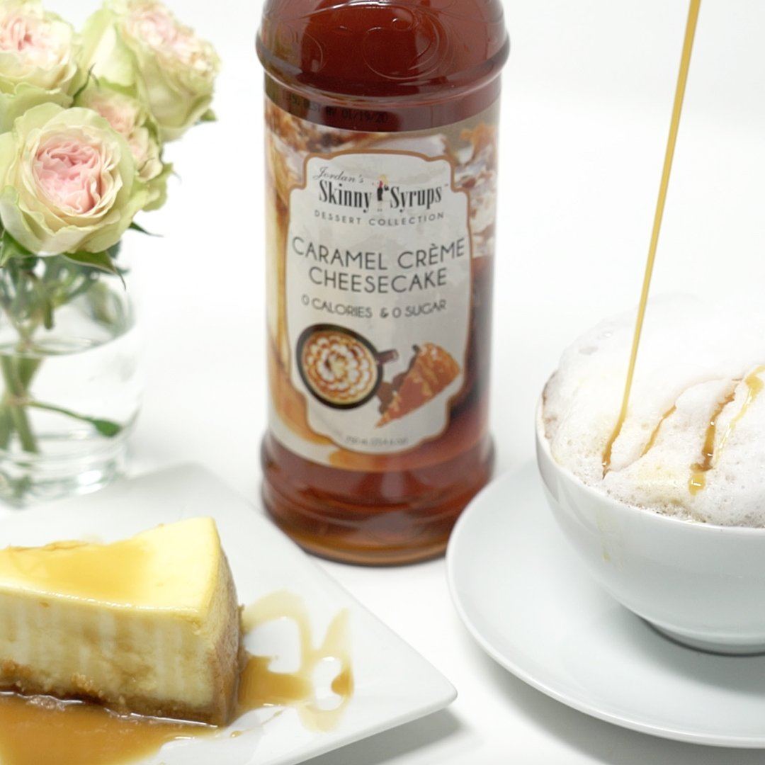 Skinny Mixes , Sirop Sans Sucre, Gâteau au Fromage à la Crème au Caramel