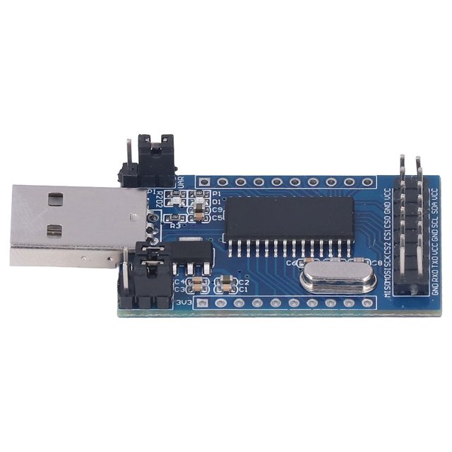 USB Adaptateur de Port Série, USB Module Convertisseur de Port USB à UART IIC SPI TTL ISP EPP MEM avec Indicateur d'État de Travail pour la Programmation de Microcontrôleur STC