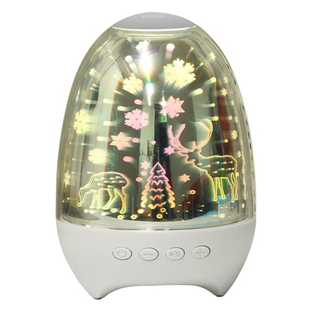 Multifunctional Wireless Rechargeable LED Light Audio BT Speaker Music Player Night Lamp Music Box Lamp