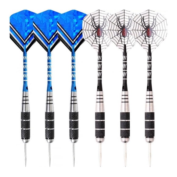 2 Sets of Professional Tungsten Darts Set Steel Accessory Set For Indoor Games, 6 Pack Steel Tip Darts, Professional