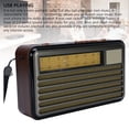 thumbnail image 4 of Haut-parleur Radio Portable Petit Vintage Rétro Portable Solaire à Piles pour Éclairage Extérieur d'Urgence, 4 of 7