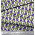 thumbnail image 3 of Soimoi Georgette Viscose Fabric Leaves & Floral Block Decor Fabric Printed Yard 42 Inch Wide, 3 of 3