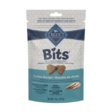 Blue Buffalo Bits Soft Dog Treats for Training, Turkey Recipe 4-oz bag