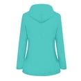 thumbnail image 3 of LSLJS Women Solid Rain Jacket Outdoor Plus Size Hooded Raincoat Windproof( Green, XL), 3 of 3