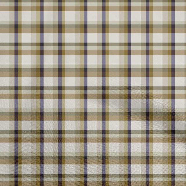 oneOone Rayon Light Brown Fabric Check Sewing Craft Projects Fabric Prints By Yard 56 Inch Wide