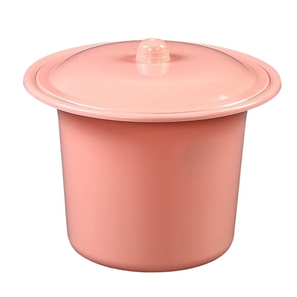 Portable Spittoon PP Lightweight Durable for Elderly Men Pink