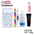 thumbnail image 4 of Poly Uv Gel Nail Builder Extension Kit LED Lamp Nail Gel Polish Set Extension Polygel Nail Kit 10 piece set, 4 of 5
