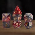 thumbnail image 3 of 7 Pieces Acrylic Polyhedral Party Game Play Entertainment Toys for Role Playing Game , Star Red, 3 of 8