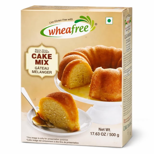 Wheafree Gluten Free Cake Mix (500g each) | Lactose Free | No Added Sugar | Neutral Flavour| Diabetic Friendly | Quick Baking | Best for Home Baking