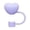 Light Purple, variant on Straw Accessories for Tumblers Heart Topper Compatible with 30 & 40 Oz Cups Soft Rubber Straw Covers 10mm Cap Reusable Cute Lids for Straw Tips