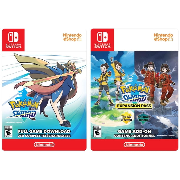 Switch Pokemon Sword Game + Pokemon Sword Expansion Pass Bundle