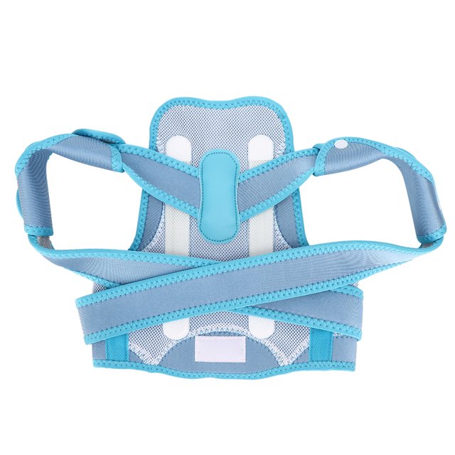 Enfants Posture Correcteur Corset Dos Colonne Vertébrale Soutien Ceinture de Correction Dos Bossu Ceinture Bleu (M)