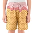 thumbnail image 1 of MIASHUI Shorts à Imprimé Graphique pour Garçons et Filles, Shorts de Plage Décontractés d'Été Confortables, Rose Pâle, 3-4 Ans, 1 of 4