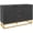 Black, variant on HOMCOM 3-Drawer Storage Cabinet Sideboard for Dining Room, Living Room