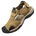 thumbnail image 1 of Mens Sandals Outdoor Mens Leather Non-Slip Anti-Kick And Anti-Collision Beach Sandals, 1 of 2