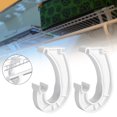 thumbnail image 2 of Harpily 2Pcs Hanging Closet Rod Support Closet Shelf Rod Holder Sturdy J Shaped Closet Brackets for Hanging Clothes Cabinets Storage and Curtain One Size Multi-Color, 2 of 9
