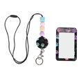 thumbnail image 2 of Zaqw Cordon Perlé Transparent Ajustable avec Porte-Identité, Couleurs Assorties, 2 of 8