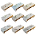 thumbnail image 3 of Shengyu 1/2/3/5 Cotton Linen Tablecloth Rectangular TV Cabinet Coffee Desktop Fringe Waterproof Table Cloth for Dining Hall Garden 70*180cm,Embroid/Light coffee 1 Pc, 3 of 6