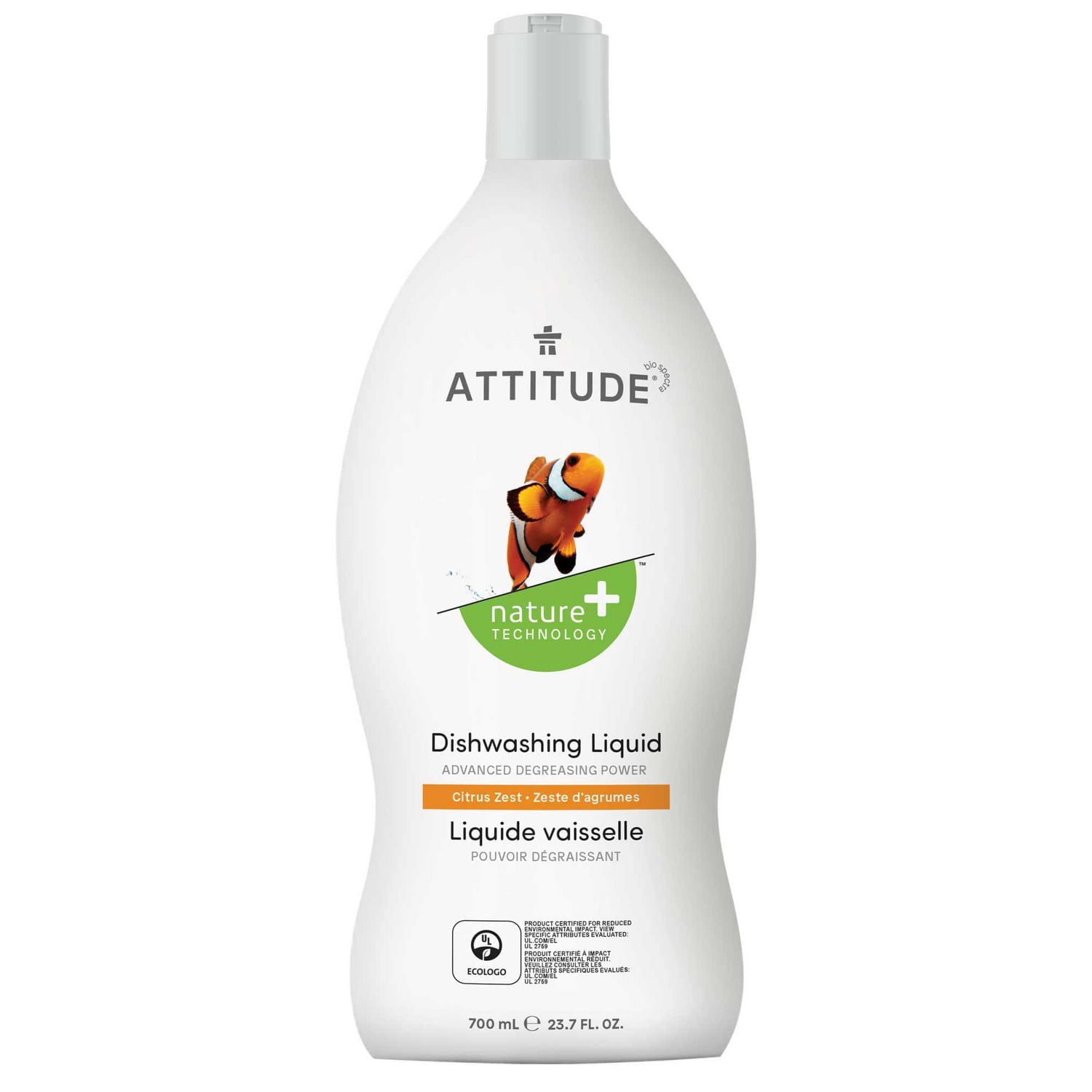 ATTITUDE nature+ technology, Dishwashing Liquid, Citrus Zest 700ML