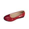 thumbnail image 1 of Flat for Womens Slip on Almond Toe Stone Embossing Micro Wedge Soft Sole Spring Summer Casual Shoes Wine, 1 of 9