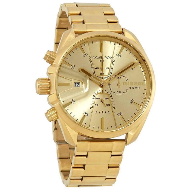 Diesel DZ4475 MS9 47MM Men's Chronograph Gold-Tone Stainless Steel Watch