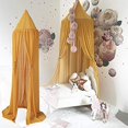 thumbnail image 2 of Mosquito Repellent, Bed Canopy Baby Canopy Chiffon Insect Net Decoration Mosquito Net for Cot-Pink Yellow, Mosquito Control, 2 of 6