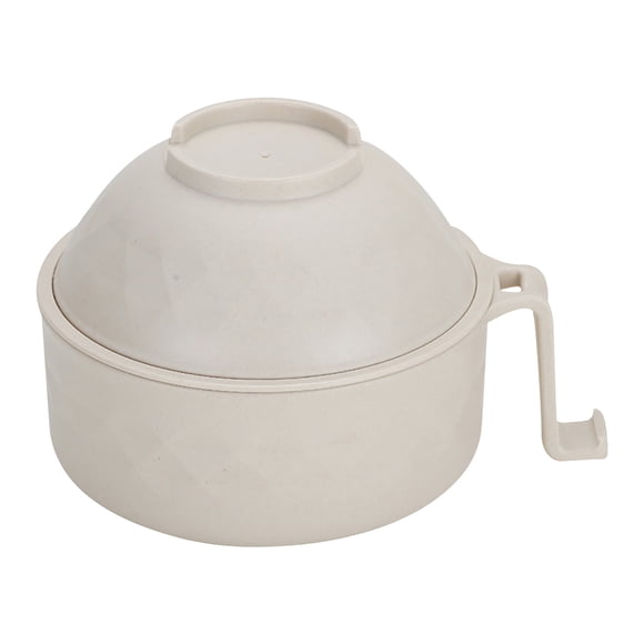 HBFAGFB Microwave Cooker Bowl Set with Chopsticks Fork and Spoon Suitable for Dorm Room White