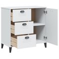 thumbnail image 3 of vidaXL Freestanding Adult Sideboard Viken - White Engineered Wood with 2 Internal Shelves, 80x40x80 cm, 3 of 5