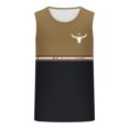 thumbnail image 5 of Sentmoon Mens Tank Top Undershirt Summer Sleeveless Crew Neck Mens Undershirt Gradient Color Loose Fit Oversized Bodybuilding Compression Shirt Men Hawaii for Layering Under Shirts XL, 5 of 5