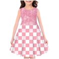 thumbnail image 2 of LOVZFMLL Girls' Summer Patchwork Ruffled Camisole Skirt Loose Skirt, 2 of 3