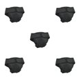 thumbnail image 2 of kurtrusly Physiological Pants For Dogs Experience And With These Tailored Pants Reusable Classic Black XL 5Set, 2 of 6