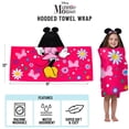 thumbnail image 4 of Minnie Mouse Kids Hooded Towel, 100% Cotton, 4 of 8