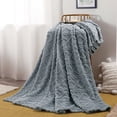 thumbnail image 3 of Super Soft Throw Blankets 70*100Cm Super Soft Warm Solid Warm Micro Plush Fleece Blanket Throw Rug Sofa Bedding, 3 of 4