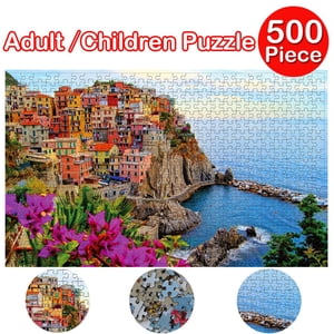 TOUMENY 500 Piece Puzzle pour les adultes, Jeu de grande taille intéressant, Puzzles papier pour la famille Fun Cerveau Teaser